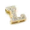 Pingente em ouro amarelo 18k com brilhantes - Letra L Pingente em ouro amarelo 18k com brilhantes - Letra L