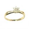 Anel em ouro amarelo 18k com diamantes - Chuveiro - 2ANB0222