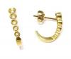 Brinco em ouro amarelo 18k feminino com diamantes Brinco em ouro amarelo 18k feminino com diamantes