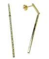 Brinco em ouro amarelo 18k feminino com brilhantes - Palito Brinco em ouro amarelo 18k feminino com brilhantes - Palito