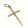 Crucifixo em ouro 18k - Canudo - 2CZO0156