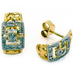 Brinco em ouro 18k feminino com brilhantes Brinco em ouro 18k feminino com brilhantes