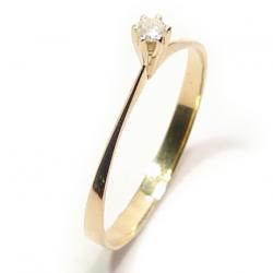 Anel Solitário em ouro amarelo 18k - 2ANB0109 Anel Solitário em ouro amarelo 18k - 2ANB0109