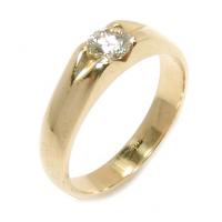 Solitário em ouro amarelo 18k Solitário em ouro amarelo 18k