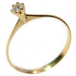 Anel Solitário em ouro amarelo 18k - 2ANB0357 Anel Solitário em ouro amarelo 18k - 2ANB0357