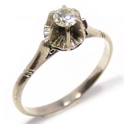 Solitário em branco ouro 18k Solitário em branco ouro 18k