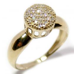 Anel em ouro amarelo 18k - 30 brilhantes - 2ANB0385 Anel em ouro amarelo 18k - 30 brilhantes - 2ANB0385