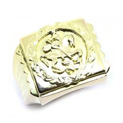 Anel de ouro 18kt masculino - São Jorge - 2ANO0555 Anel de ouro 18kt masculino - São Jorge - 2ANO0555