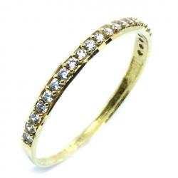 Anel em ouro amarelo 18k com 22 zirconia - 2ANZ0078 Anel em ouro amarelo 18k com 22 zirconia - 2ANZ0078