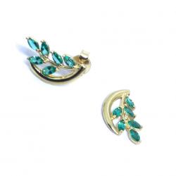 Brinco em ouro 18k com 12 pedras - 2BPD0128 Brinco em ouro 18k com 12 pedras - 2BPD0128