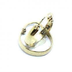 Argola africana infantil em ouro 18k feminina - 2BRO1057 Argola africana infantil em ouro 18k feminina - 2BRO1057