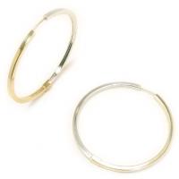 Argola africana em ouro 18k feminina - dupla face Argola africana em ouro 18k feminina - dupla face