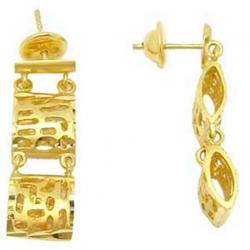 Brinco em ouro amarelo 18k Feminino - 2BRO0238 Brinco em ouro amarelo 18k Feminino - 2BRO0238