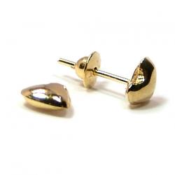 Brinco em ouro branco 18k feminino - Coração Brinco em ouro branco 18k feminino - Coração