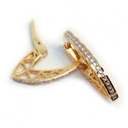 Brinco em ouro amarelo 18k feminino - 2BRO1062 Brinco em ouro amarelo 18k feminino - 2BRO1062