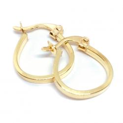 Argola africana em ouro 18k feminina - 2BRO1064 Argola africana em ouro 18k feminina - 2BRO1064