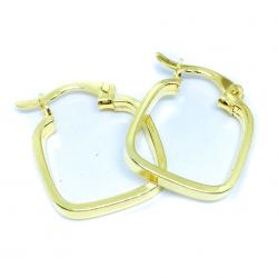 Argola africana em ouro 18k feminina - 2BRO1065 Argola africana em ouro 18k feminina - 2BRO1065