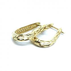 Brinco em ouro 18k feminino com zircônia - 2BRZ0235 Brinco em ouro 18k feminino com zircônia - 2BRZ0235