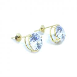 Brinco em ouro 18k feminino com zirconia - 2BRZ0238 Brinco em ouro 18k feminino com zirconia - 2BRZ0238