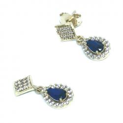 Brinco em ouro 18k com zirconia - 2BRZ0246 Brinco em ouro 18k com zirconia - 2BRZ0246