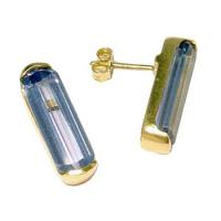 Brinco em ouro 18k feminino com topázio Brinco em ouro 18k feminino com topázio