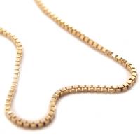 Colar de ouro amarelo 18k tipo veneziana - Masculino - 45 cm Colar de ouro amarelo 18k tipo veneziana - Masculino - 45 cm
