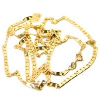 Corrente de ouro amarelo 18k - Cadeado Achatado - 60 cm - 2CLO0496 Corrente de ouro amarelo 18k - Cadeado Achatado - 60 cm - 2CLO0496