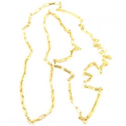 Cordão de ouro 18k - Elos retangular - Masculino - 60 cm - 2CLO0500 Cordão de ouro 18k - Elos retangular - Masculino - 60 cm - 2CLO0500