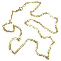Colar em ouro 18k - Cadeado achatado - Feminino - 40 cm Colar em ouro 18k - Cadeado achatado - Feminino - 40 cm