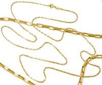 Corrente de ouro amarelo 18k - Elo retangular - Feminina - 45 cm - 2CLO0514 Corrente de ouro amarelo 18k - Elo retangular - Feminina - 45 cm - 2CLO0514