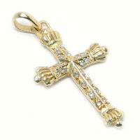 Cruz de ouro 18k com brilhantes Cruz de ouro 18k com brilhantes