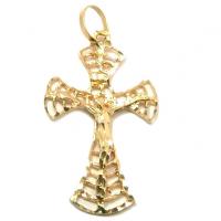 Crucifixo em ouro amarelo 18k - Filigrana c/ Imagem Crucifixo em ouro amarelo 18k - Filigrana c/ Imagem