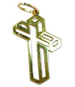 Cruz de ouro 18k - Vazada - 2CZO0301 Cruz de ouro 18k - Vazada - 2CZO0301