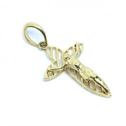 Crucifixo em ouro 18k - Com imagem - 2CZO0302 Crucifixo em ouro 18k - Com imagem - 2CZO0302