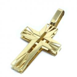 Cruz em ouro 18k - Vazada acabamento polido - 2CZO0310 Cruz em ouro 18k - Vazada acabamento polido - 2CZO0310