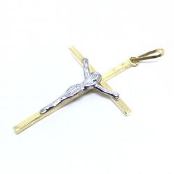 Crucifixo em ouro 18k - Com imagem - 2CZO0321 Crucifixo em ouro 18k - Com imagem - 2CZO0321
