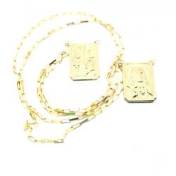 Escapulário em ouro amarelo 18k - 2GRO0154 Escapulário em ouro amarelo 18k - 2GRO0154