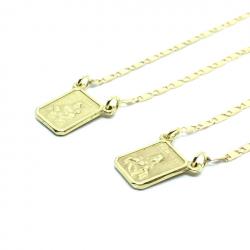 Escapulário em ouro amarelo 18k - 2GRO0191 Escapulário em ouro amarelo 18k - 2GRO0191