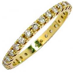 Aliança de brilhantes em ouro amarelo 18k - 2MAB0038 Aliança de brilhantes em ouro amarelo 18k - 2MAB0038