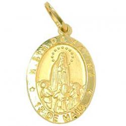 Medalha de Nossa Sra de Fátima em ouro 18k Medalha de Nossa Sra de Fátima em ouro 18k