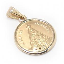 Medalha de ouro amarelo 18k - N.Sra.Aparecida - 2MEO0218 Medalha de ouro amarelo 18k - N.Sra.Aparecida - 2MEO0218