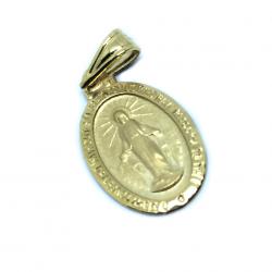 Medalha de Nossa Senhora das Graças em ouro 18k - 2MEO0356 Medalha de Nossa Senhora das Graças em ouro 18k - 2MEO0356