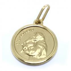 Medalha de Santo Antônio em ouro 18k - 2MEO0365 Medalha de Santo Antônio em ouro 18k - 2MEO0365