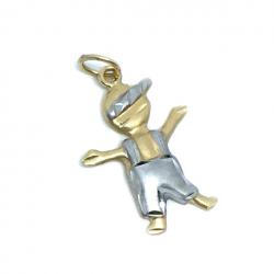 Pingente menino em ouro 18k - 2PEO0070 Pingente menino em ouro 18k - 2PEO0070