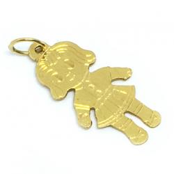 Pingente em ouro amarelo 18k - Boneca Pingente em ouro amarelo 18k - Boneca