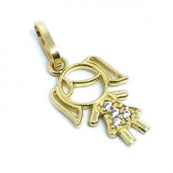 Pingente em ouro 18k - Boneca - 2PIZ0042 Pingente em ouro 18k - Boneca - 2PIZ0042