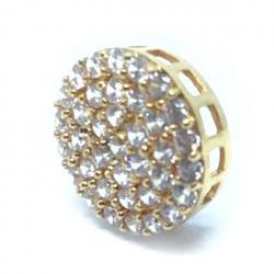 Pingente em ouro 37k com zirconias - 2PIZ0045 Pingente em ouro 37k com zirconias - 2PIZ0045