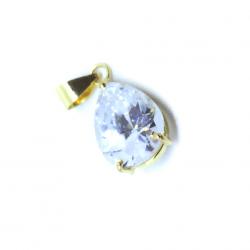 Pingente em ouro 18k com zirconia - Gota - 2PIZ0047 Pingente em ouro 18k com zirconia - Gota - 2PIZ0047