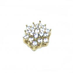 Pingente em ouro 18k com zirconias - 2PIZ0055 Pingente em ouro 18k com zirconias - 2PIZ0055