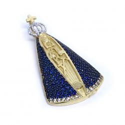 Pingente de N. Sra. Aparecida em ouro 18k - 2PIZ0132 Pingente de N. Sra. Aparecida em ouro 18k - 2PIZ0132